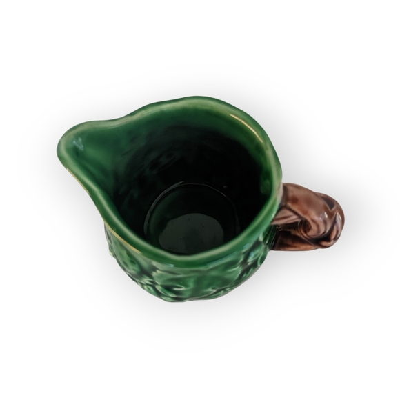 Vintage 1983 Haldon Group Porcelain Green Strawberry Floral sugar and cream set - Picture 4 of 9